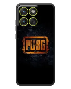 Чехол для Motorola Edge 70 с картинкой «PUBG — золотой логотип»