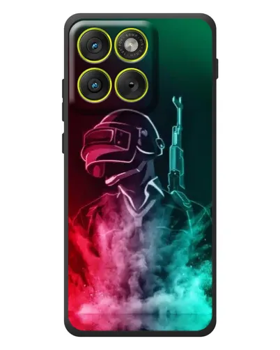 Чехол для Motorola Edge 70 с картинкой «PUBG — огненный воин» Чехол для Motorola Edge 70 с картинкой «PUBG — огненный воин»