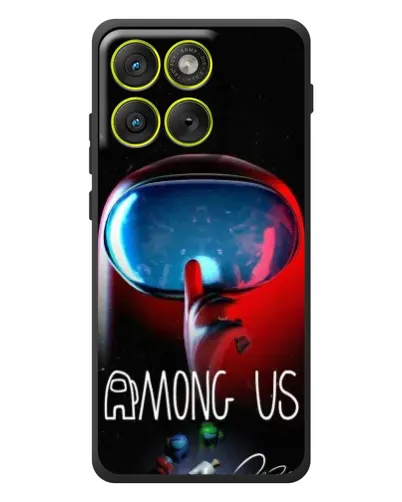 Чехол для Motorola Edge 70 с картинкой «Красный импостер — макро» Чехол для Motorola Edge 70 с картинкой «Красный импостер — макро»