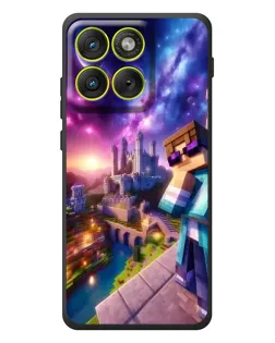 Чехол для Motorola Edge 70 с картинкой «Стив и космос» Чехол для Motorola Edge 70 с картинкой «Стив и космос»