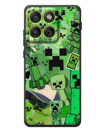 Чехол для Motorola Edge 70 с картинкой «Криперы Minecraft»