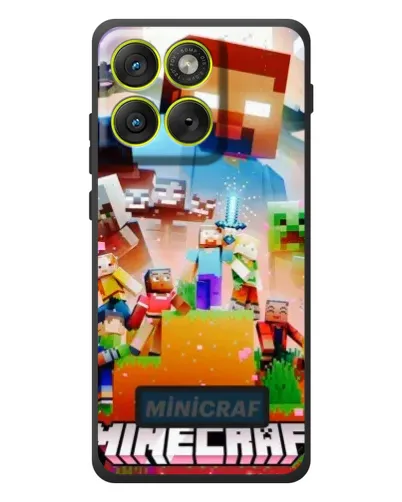 Чехол для Motorola Edge 70 с картинкой «Minecraft герои игры»