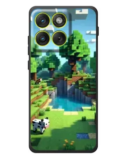 Чехол для Motorola Edge 70 с картинкой «Minecraft летний день»