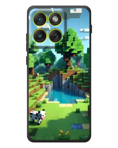 Чехол для Motorola Edge 70 с картинкой «Minecraft летний день»