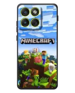 Чехол для Motorola Edge 70 с картинкой «Minecraft классический мир»