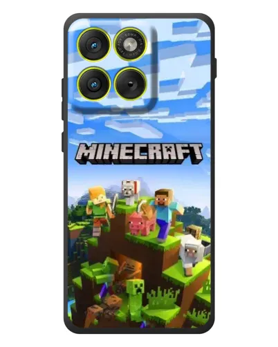 Чехол для Motorola Edge 70 с картинкой «Minecraft классический мир»