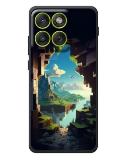 Чехол для Motorola Edge 70 с картинкой «Вид из пещеры»