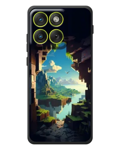 Чехол для Motorola Edge 70 с картинкой «Вид из пещеры»