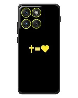 Чохол для Motorola Edge 70 з картинкою «Серце та Хрест»