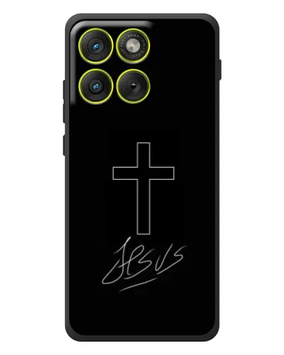 Чехол для Motorola Edge 70 с картинкой «Графический крест Jesus» Чехол для Motorola Edge 70 с картинкой «Графический крест Jesus»