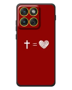 Чехол для Motorola Edge 70 с картинкой «Уравнение любви»