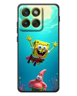 Чехол для Motorola Edge 70 с картинкой «Спанч Боб под водой»