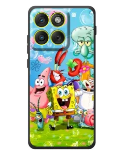 Чехол для Motorola Edge 70 с картинкой «Губка Боб и друзья»