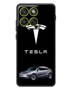 Чехол для Motorola Edge 70 с картинкой «Tesla Model Y»