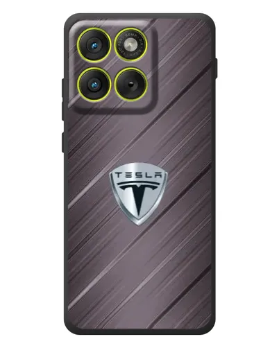 Чехол для Motorola Edge 70 с картинкой «Металлическая текстура Tesla» Чехол для Motorola Edge 70 с картинкой «Металлическая текстура Tesla»