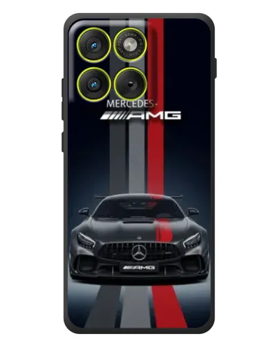 Чехол для Motorola Edge 70 с картинкой «Mercedes — белый карбон»