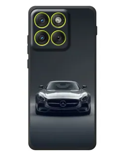 Чехол для Motorola Edge 70 с картинкой «Mercedes на черном»