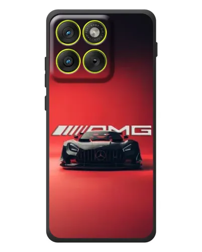 Чехол для Motorola Edge 70 с картинкой «Mercedes AMG — красная линия»