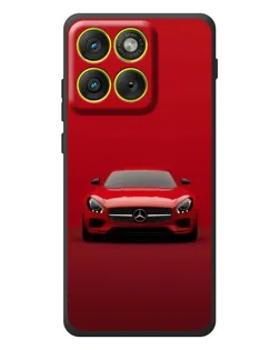 Чехол для Motorola Edge 70 с картинкой «Красный Mercedes AMG»
