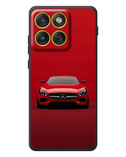 Чехол для Motorola Edge 70 с картинкой «Красный Mercedes AMG»