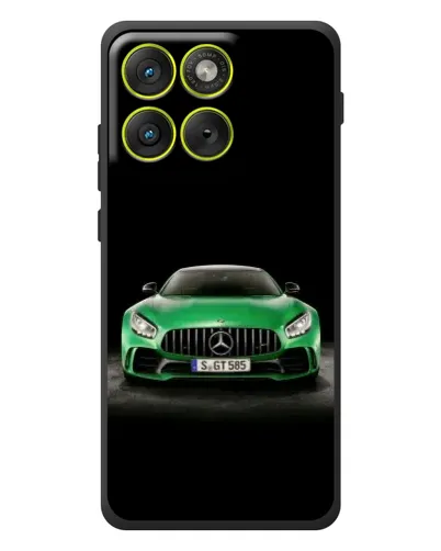 Чехол для Motorola Edge 70 с картинкой «Mercedes — неоновый лого»