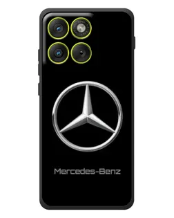 Чехол для Motorola Edge 70 с картинкой «Mercedes Silver Logo»