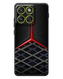 Чехол для Motorola Edge 70 с картинкой «Mercedes Carbon Grid»