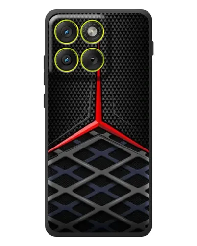Чехол для Motorola Edge 70 с картинкой «Mercedes Carbon Grid»