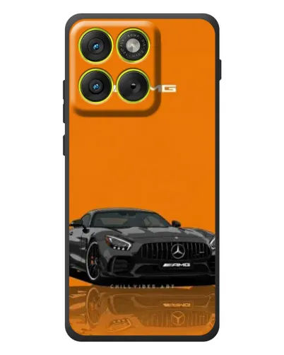 Чехол для Motorola Edge 70 с картинкой «Оранжевый Mercedes AMG»