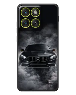 Чехол для Motorola Edge 70 с картинкой «Mercedes в дыму»