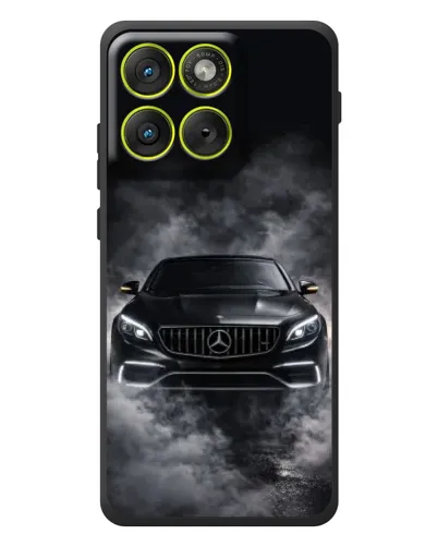 Чехол для Motorola Edge 70 с картинкой «Mercedes в дыму»