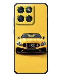 Чехол для Motorola Edge 70 с картинкой «Желтый Mercedes GT»