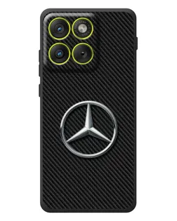 Чехол для Motorola Edge 70 с картинкой «Карбоновый Mercedes стиль»