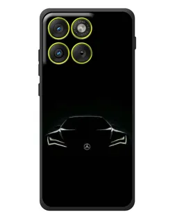 Чехол для Motorola Edge 70 с картинкой «Mercedes — силуэт авто»