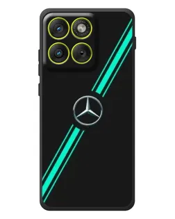Чехол для Motorola Edge 70 с картинкой «Спортивные линии Mercedes»