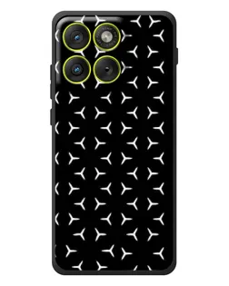 Чехол для Motorola Edge 70 с картинкой «Mercedes паттерн звезд»