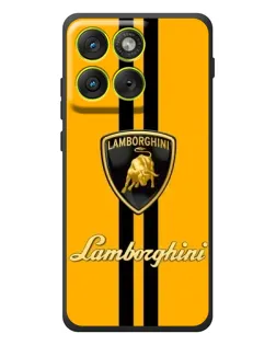 Чехол для Motorola Edge 70 с картинкой «Lamborghini Stripe желтый»
