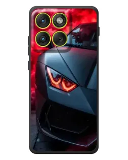 Чехол для Motorola Edge 70 с картинкой «Lamborghini красное сияние»