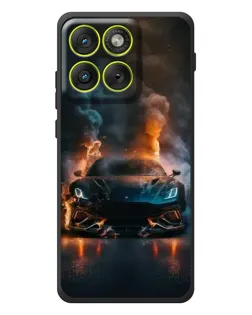 Чехол для Motorola Edge 70 с картинкой «Lamborghini дымная эстетика»
