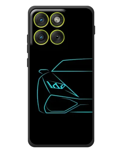 Чехол для Motorola Edge 70 с картинкой «Голубой силуэт Lamborghini» Чехол для Motorola Edge 70 с картинкой «Голубой силуэт Lamborghini»
