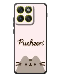 Чехол для Motorola Edge 70 с картинкой «Pusheen логотип»