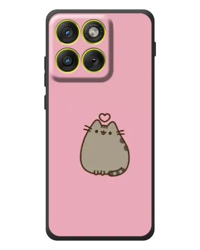 Чехол для Motorola Edge 70 с картинкой «Pusheen сердце»