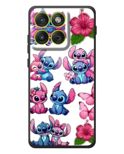 Чохол для Motorola Edge 70 з картинкою «Стікери Stitch та Angel»
