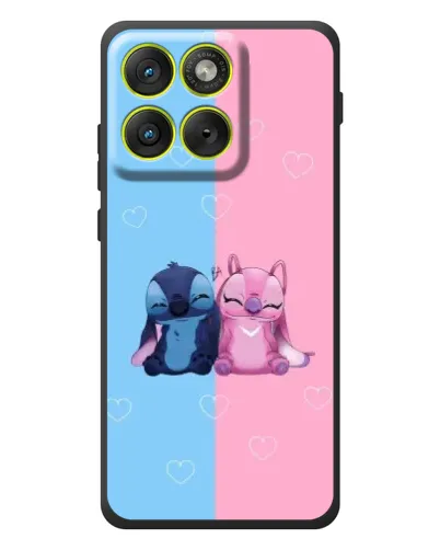 Чохол для Motorola Edge 70 з картинкою «Stitch та Angel Love»