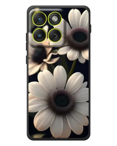 Чохол для Motorola Edge 70 з картинкою «Білі маргаритки макро»