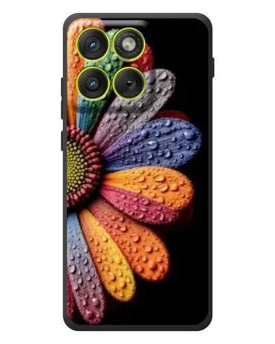 Чохол для Motorola Edge 70 з картинкою «Райдужна квітка»