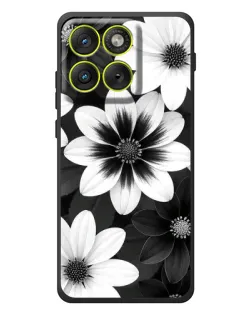 Чохол для Motorola Edge 70 з картинкою «Монохромні айстри»