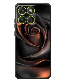 Чохол для Motorola Edge 70 з картинкою «Шовкова чорна троянда»