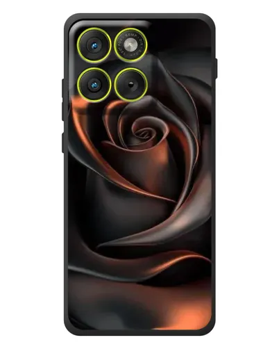 Чохол для Motorola Edge 70 з картинкою «Шовкова чорна троянда»