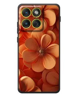 Чохол для Motorola Edge 70 з картинкою «Помаранчева макро квітка»